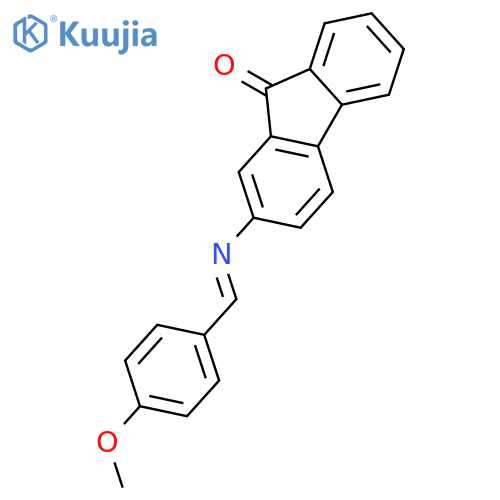 9H-Fluoren-9-one, 2-[[(4-methoxyphenyl)methylene]amino]- structure