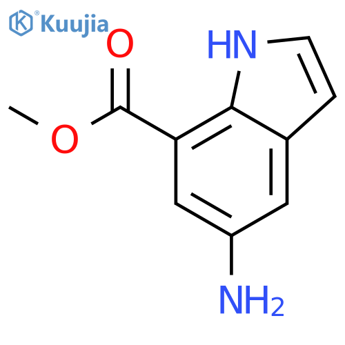 Methyl 5-amino-1H-indole-7-carboxylate structure