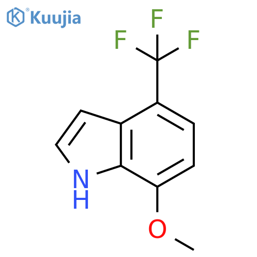 7-methoxy-4-(trifluoromethyl)-1H-indole structure