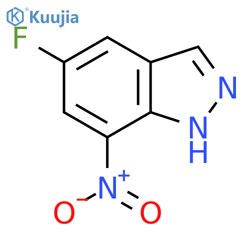 5-Fluoro-7-nitro 1h-indazole structure