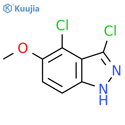 3,4-Dichloro-5-Methoxy 1H-indazole structure