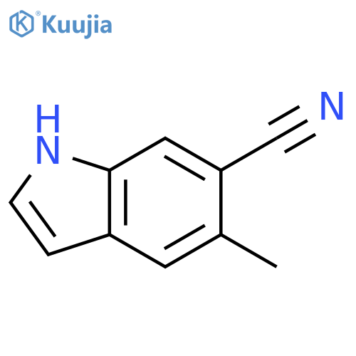 5-Methyl-1H-indole-6-carbonitrile structure