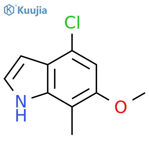 4-Chloro-6-Methoxy-7-Methyl indole structure