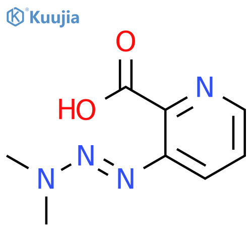2-Pyridinecarboxylicacid, 3-(3,3-dimethyl-1-triazen-1-yl)- structure