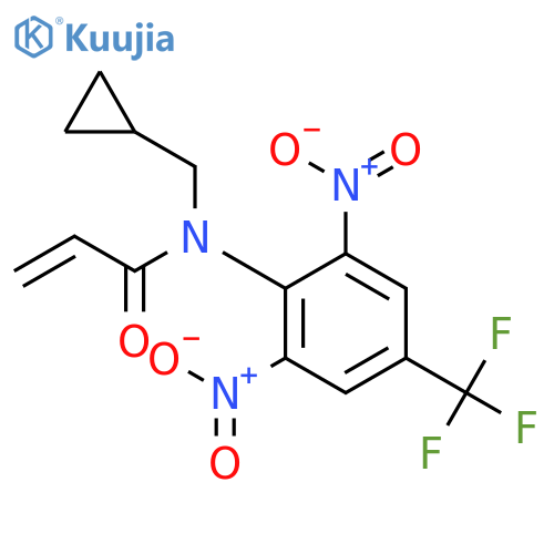 2-Propenamide,N-(cyclopropylmethyl)-N-[2,6-dinitro-4-(trifluoromethyl)phenyl]- structure