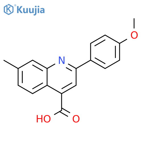 2-(4-Methoxyphenyl)-7-methylquinoline-4-carboxylic acid structure