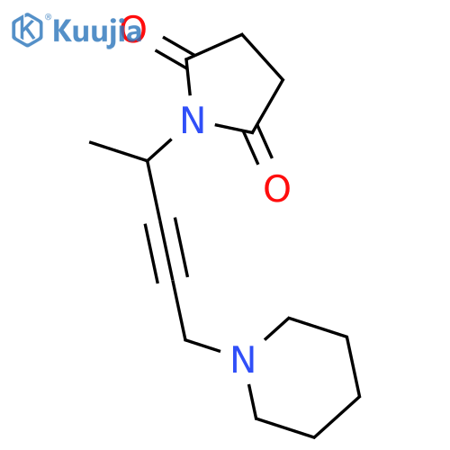 1-(5-piperidin-1-ylpent-3-yn-2-yl)pyrrolidine-2,5-dione structure