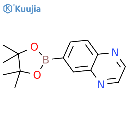 6-(4,4,5,5-Tetramethyl-1,3,2-dioxaborolan-2-yl)quinoxaline structure