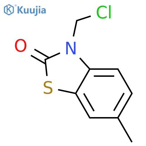 2(3H)-Benzothiazolone, 3-(chloromethyl)-6-methyl- structure