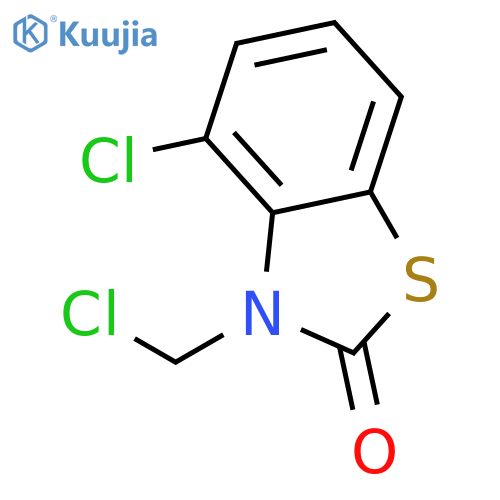 2(3H)-Benzothiazolone, 4-chloro-3-(chloromethyl)- structure