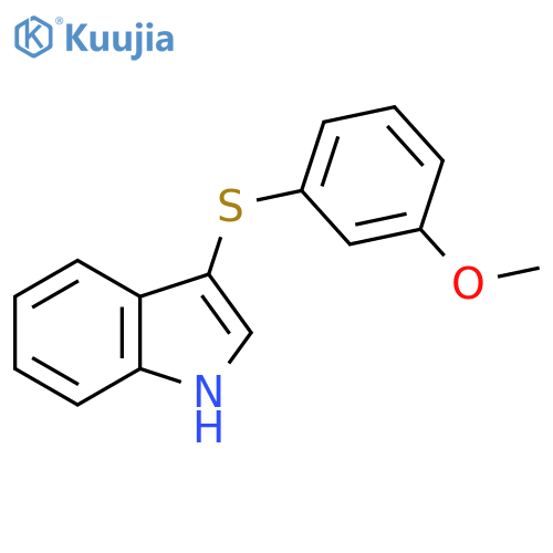 1H-Indole, 3-[(3-methoxyphenyl)thio]- structure