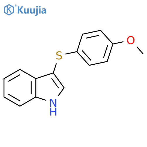 1H-Indole, 3-[(4-methoxyphenyl)thio]- structure