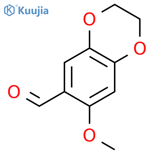 7-methoxy-2,3-dihydro-1,4-benzodioxine-6-carbaldehyde structure