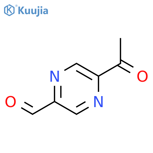 2-Pyrazinecarboxaldehyde,5-acetyl- structure