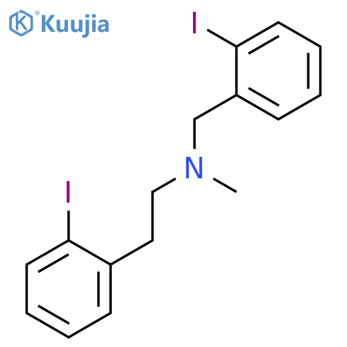 Benzeneethanamine, 2-iodo-N-[(2-iodophenyl)methyl]-N-methyl- structure
