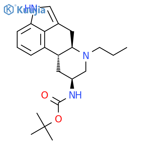 Carbamic acid, [(8a)-6-propylergolin-8-yl]-, 1,1-dimethylethyl ester structure