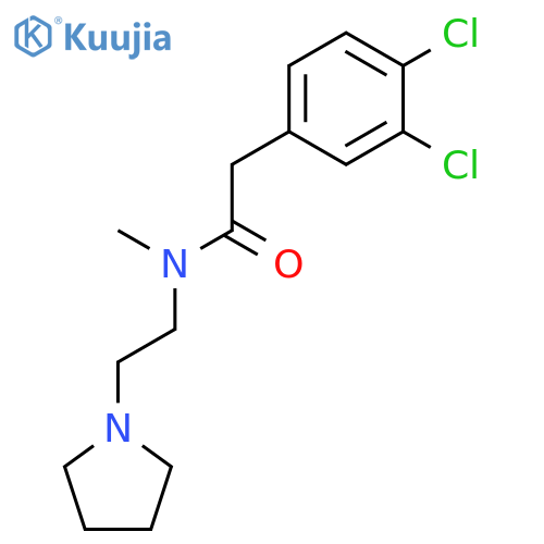 Benzeneacetamide, 3,4-dichloro-N-methyl-N-[2-(1-pyrrolidinyl)ethyl]- structure