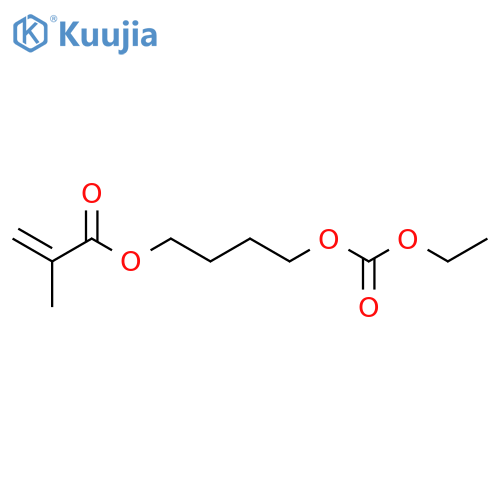 2-PROPENOIC ACID, 2-METHYL-, 4-[(ETHOXYCARBONYL)OXY]BUTYL ESTER structure