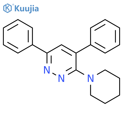 Pyridazine, 4,6-diphenyl-3-(1-piperidinyl)- structure