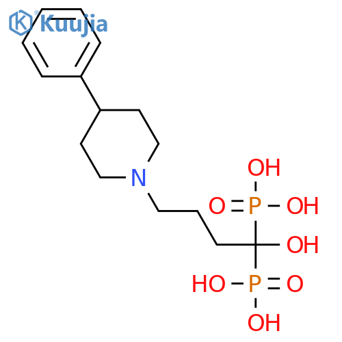 Phosphonic acid, [1-hydroxy-4-(4-phenyl-1-piperidinyl)butylidene]bis- structure