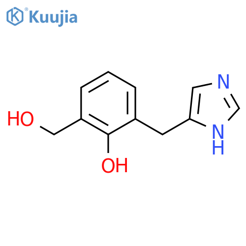 Benzenemethanol,2-hydroxy-3-(1H-imidazol-5-ylmethyl)- structure