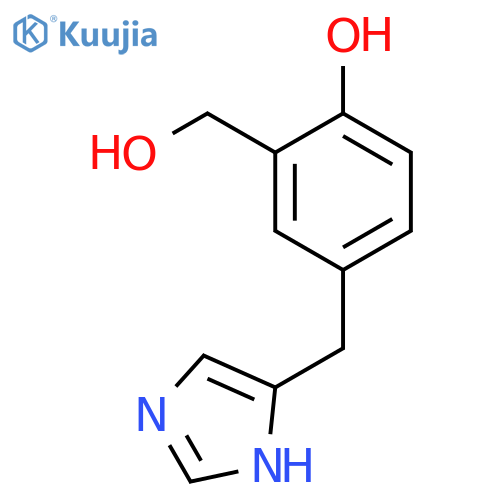 Benzenemethanol,2-hydroxy-5-(1H-imidazol-5-ylmethyl)- structure