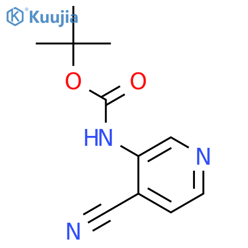 Carbamic acid,(4-cyano-3-pyridinyl)-, 1,1-dimethylethyl ester (9CI) structure
