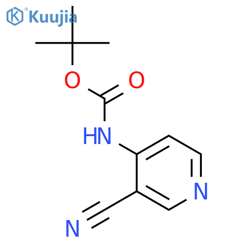 Carbamic acid,(3-cyano-4-pyridinyl)-, 1,1-dimethylethyl ester (9CI) structure