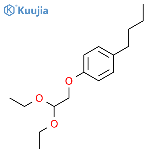 Benzene, 1-butyl-4-(2,2-diethoxyethoxy)- structure