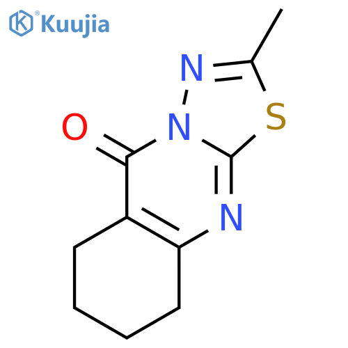 5H-1,3,4-Thiadiazolo[2,3-b]quinazolin-5-one,6,7,8,9-tetrahydro-2-methyl- structure