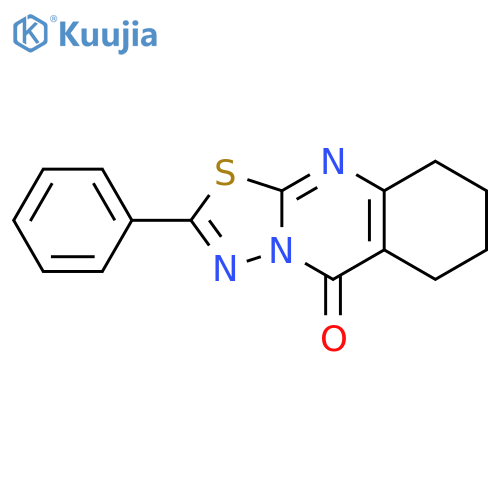 5H-1,3,4-Thiadiazolo[2,3-b]quinazolin-5-one,6,7,8,9-tetrahydro-2-phenyl- structure