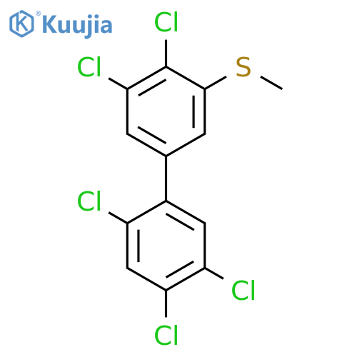 1,1'-Biphenyl, 2,3',4,4',5-pentachloro-5'-(methylthio)- structure