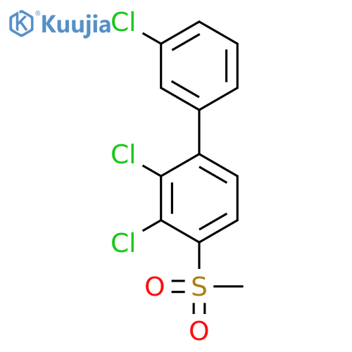 1,1'-BIPHENYL, 2,3,3'-TRICHLORO-4-(METHYLSULFONYL)- structure