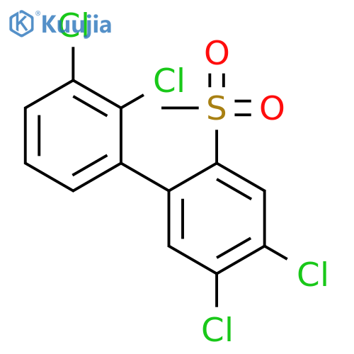 1,1'-Biphenyl, 2,3,4',5'-tetrachloro-2'-(methylsulfonyl)- structure