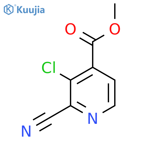 methyl 3-chloro-2-cyano-pyridine-4-carboxylate structure