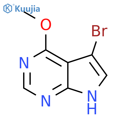 5-Bromo-4-methoxy-7H-pyrrolo[2,3-d]pyrimidine structure