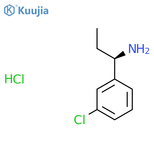 (R)-1-(3-Chlorophenyl)propan-1-amine hydrochloride structure