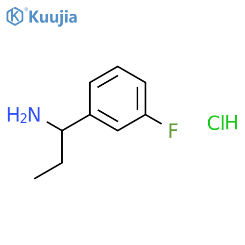 (1R)-1-(3-fluorophenyl)propan-1-amine;hydrochloride structure