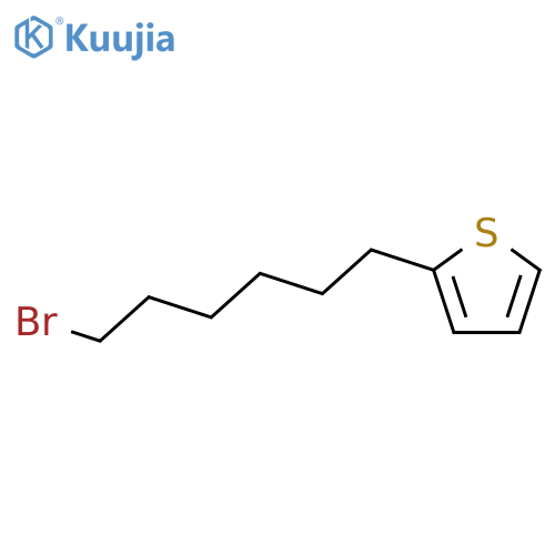 2-(6-bromohexyl)thiophene structure