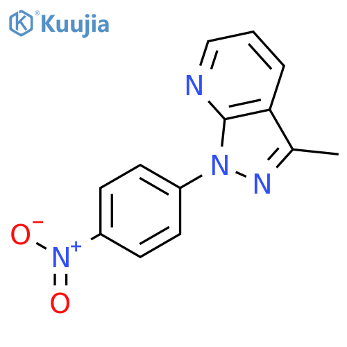 1H-Pyrazolo[3,4-b]pyridine, 3-methyl-1-(4-nitrophenyl)- structure