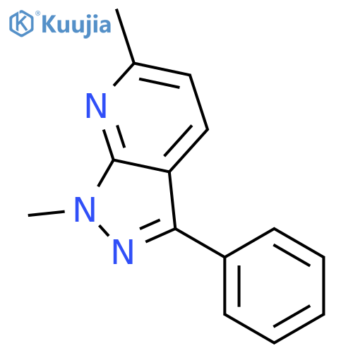 1H-Pyrazolo[3,4-b]pyridine, 1,6-dimethyl-3-phenyl- structure