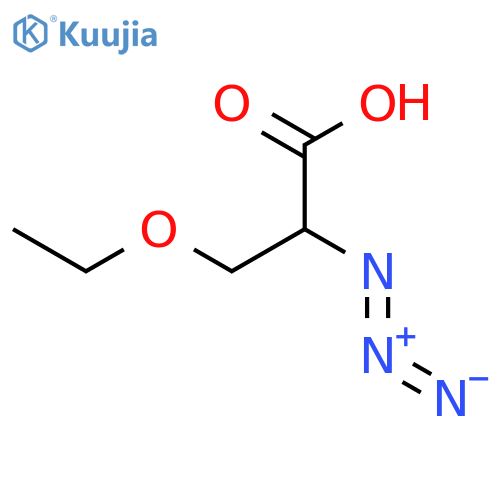 Propanoic acid, 2-azido-3-ethoxy- structure