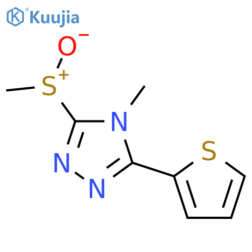 4H-1,2,4-Triazole,4-methyl-3-(methylsulfinyl)-5-(2-thienyl)- structure