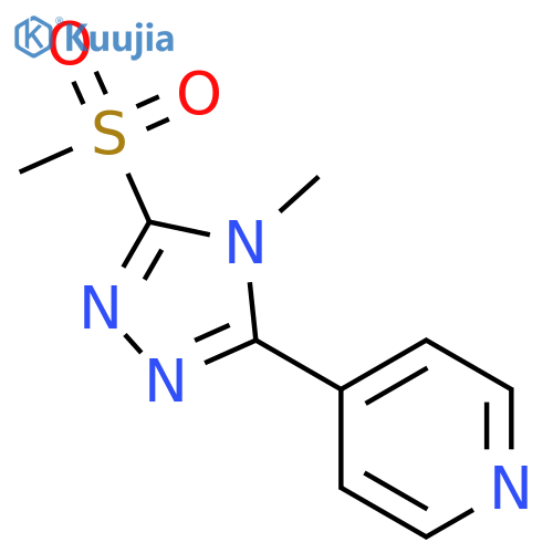 4-(4-Methyl-5-(methylsulfonyl)-4H-1,2,4-triazol-3-yl)pyridine structure