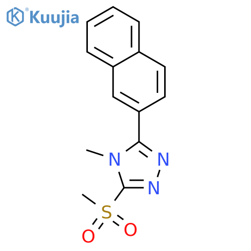 4H-1,2,4-Triazole,4-methyl-3-(methylsulfonyl)-5-(2-naphthalenyl)- structure