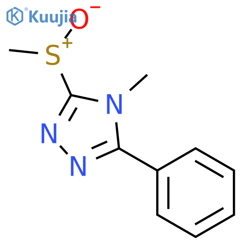 4H-1,2,4-Triazole,4-methyl-3-(methylsulfinyl)-5-phenyl- structure