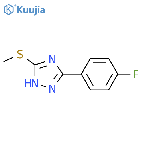 1H-1,2,4-Triazole,3-(4-fluorophenyl)-5-(methylthio)- structure