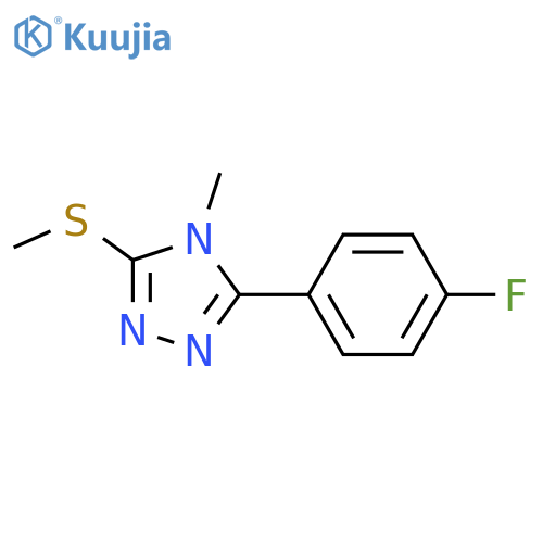 4H-1,2,4-Triazole,3-(4-fluorophenyl)-4-methyl-5-(methylthio)- structure