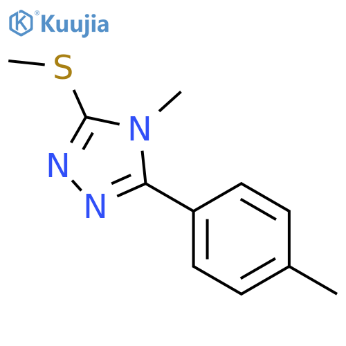 4H-1,2,4-Triazole,4-methyl-3-(4-methylphenyl)-5-(methylthio)- structure