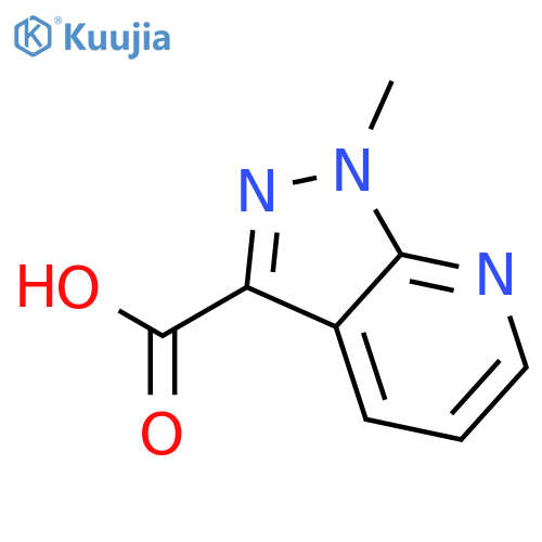 1-methyl-1H-pyrazolo[3,4-b]pyridine-3-carboxylic acid structure